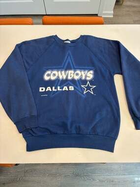 Vintage Team Rated Dallas Cowboys 1996 Sweatshirt Blue Size Small